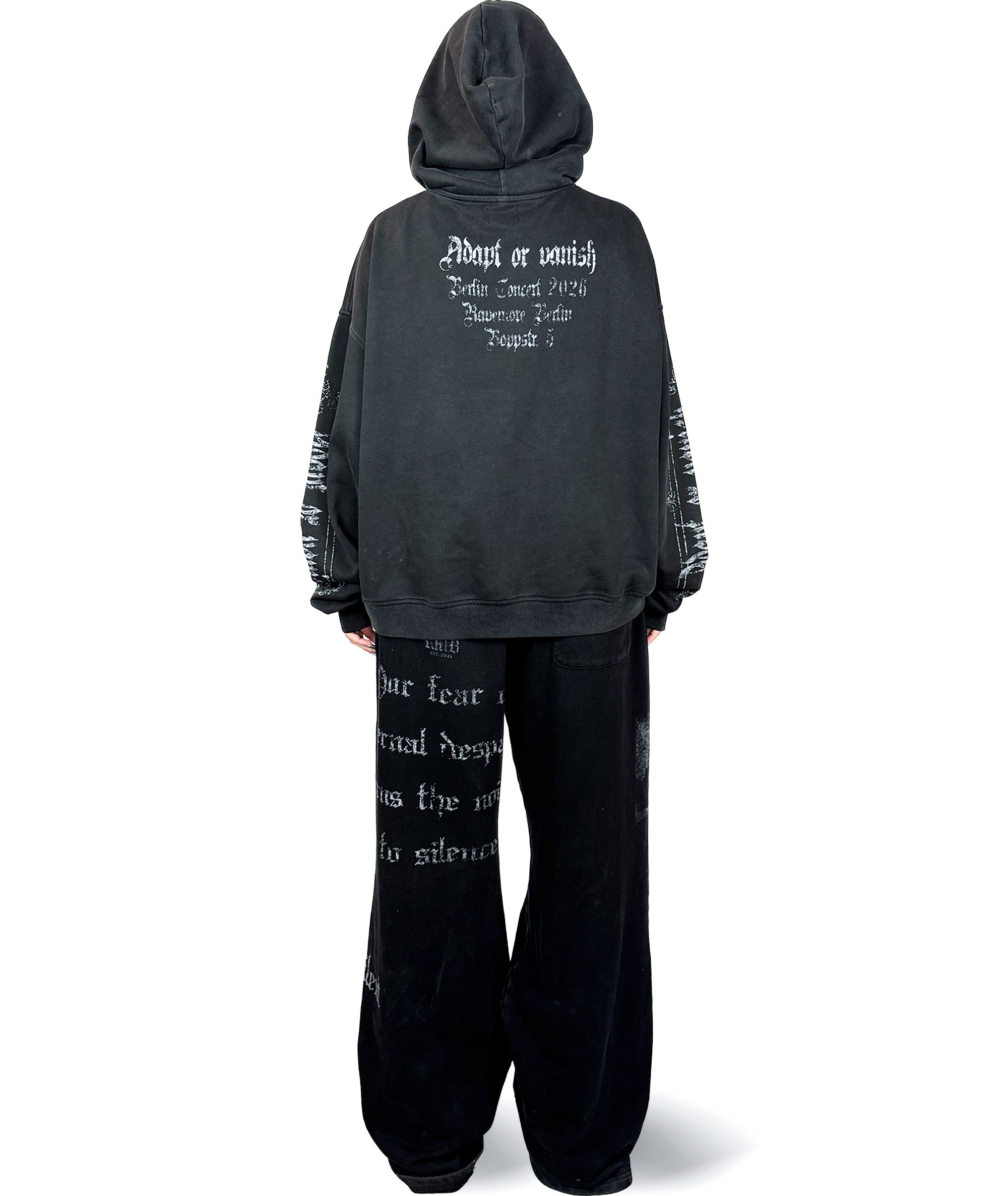 ADAPT OR VANISH -  OVERSIZED HOODIE (WASHED) | UNISEX