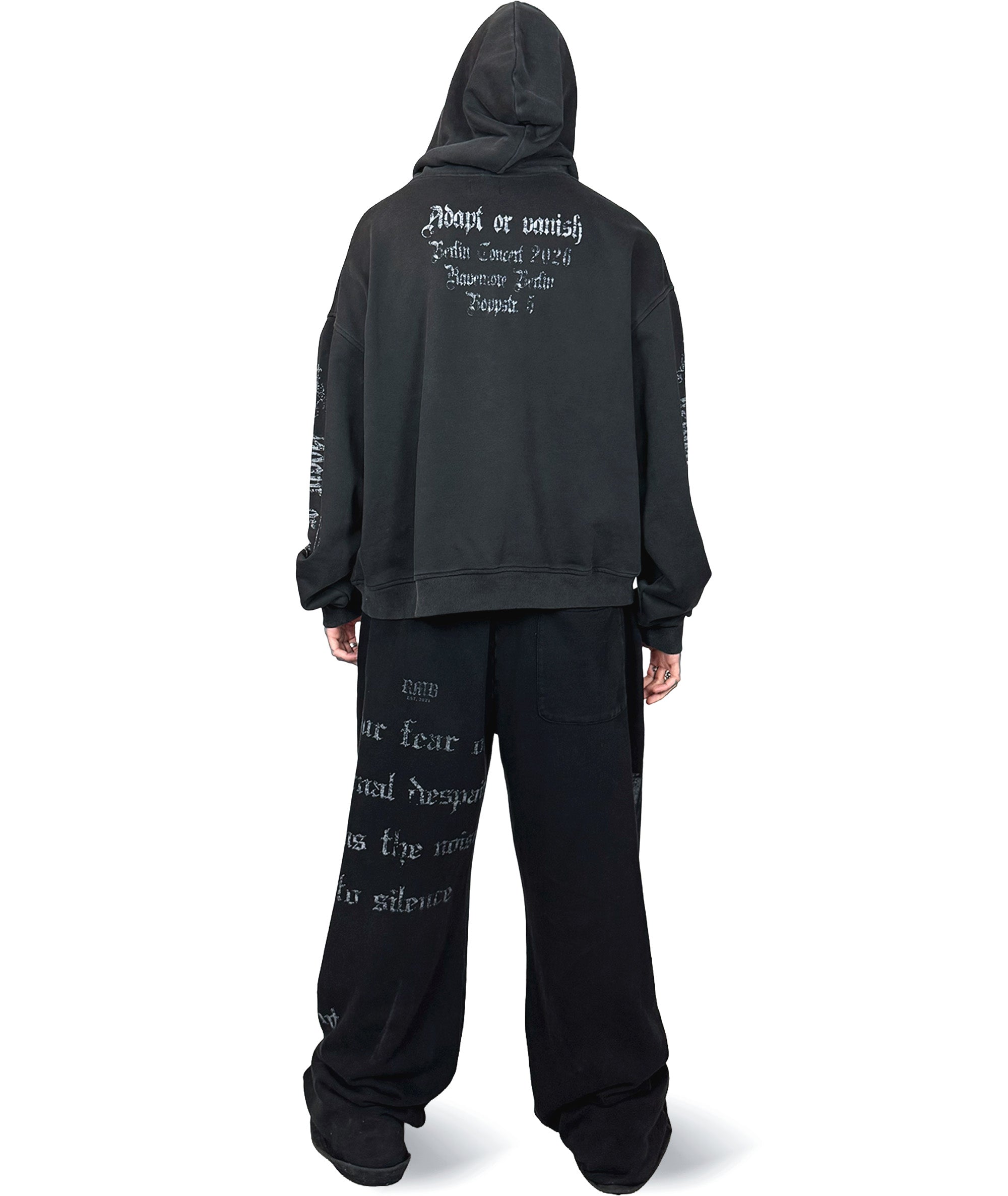 ADAPT OR VANISH -  OVERSIZED HOODIE (WASHED) | UNISEX