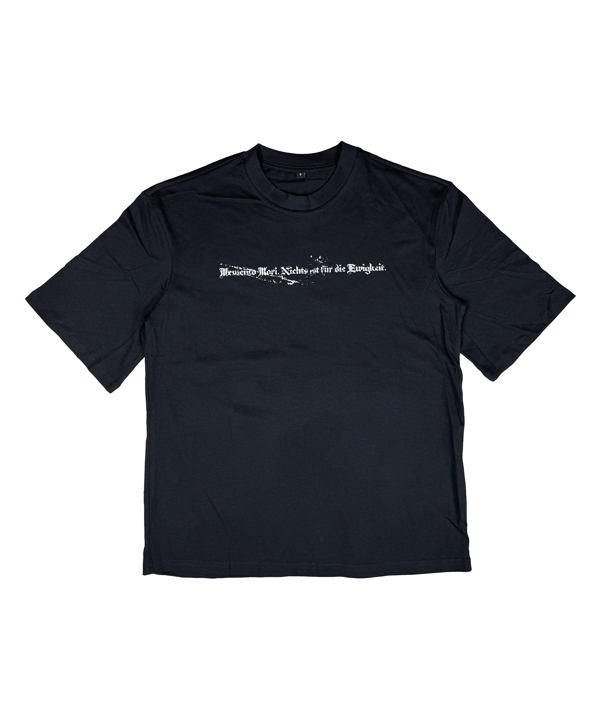Memento Mori Black Oversized T-Shirt