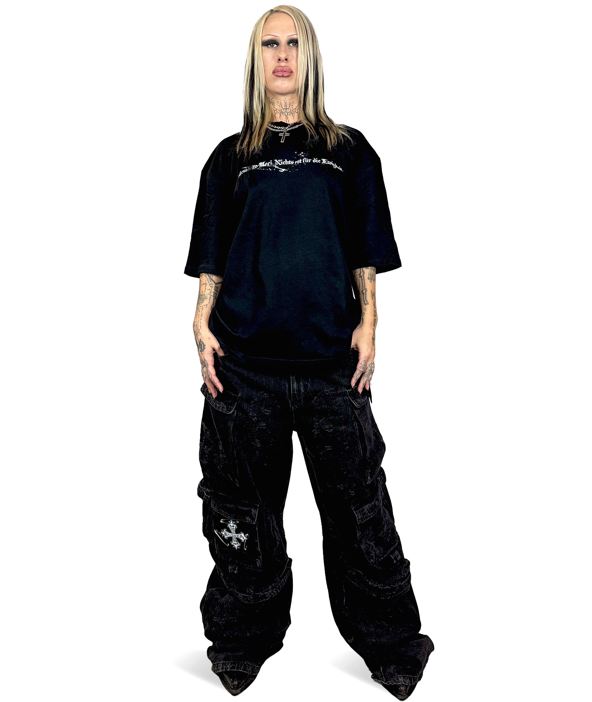 Memento Mori Black Oversized T-Shirt