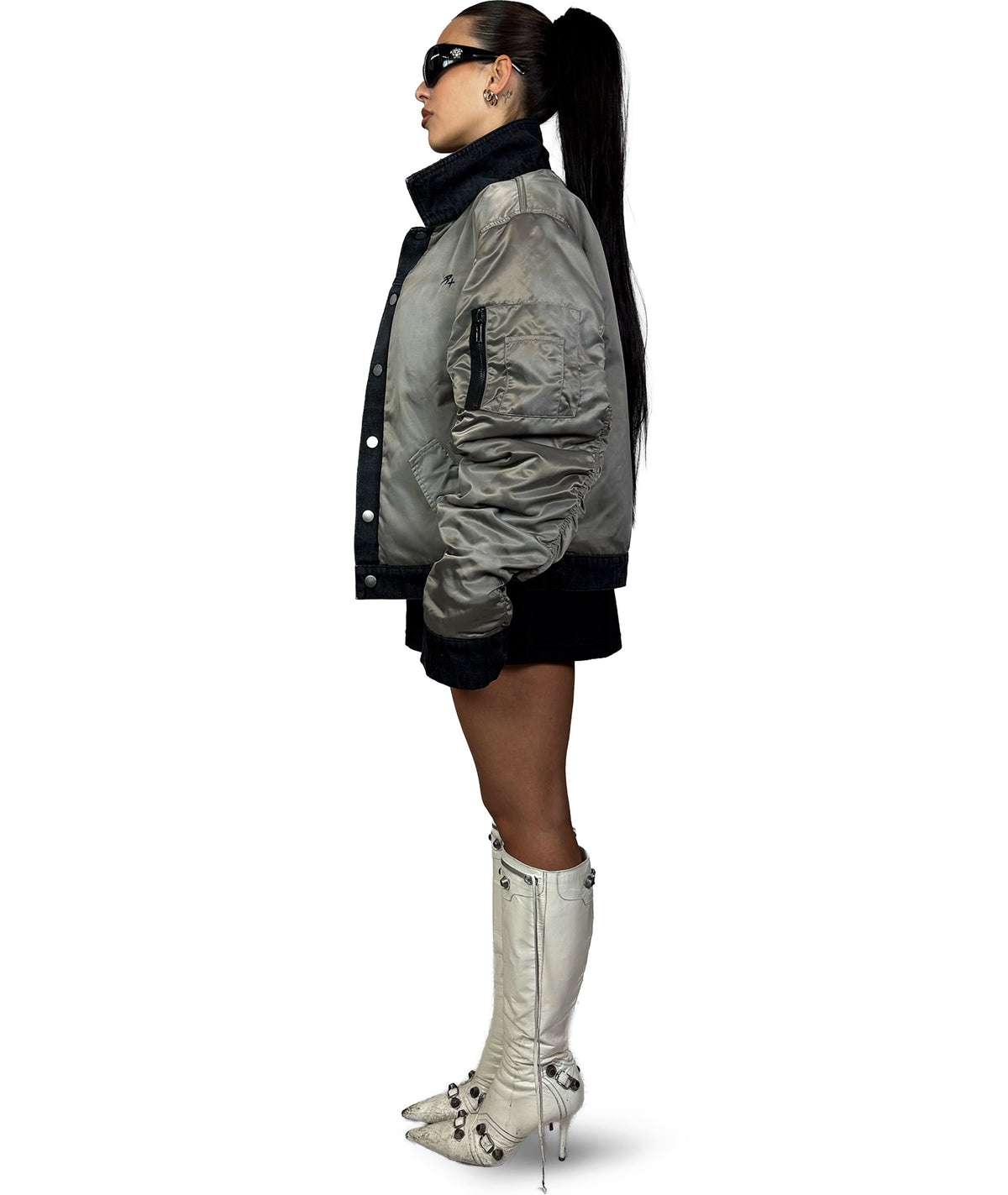 REVERSIBLE DENIM BOMBER JACKET | UNISEX