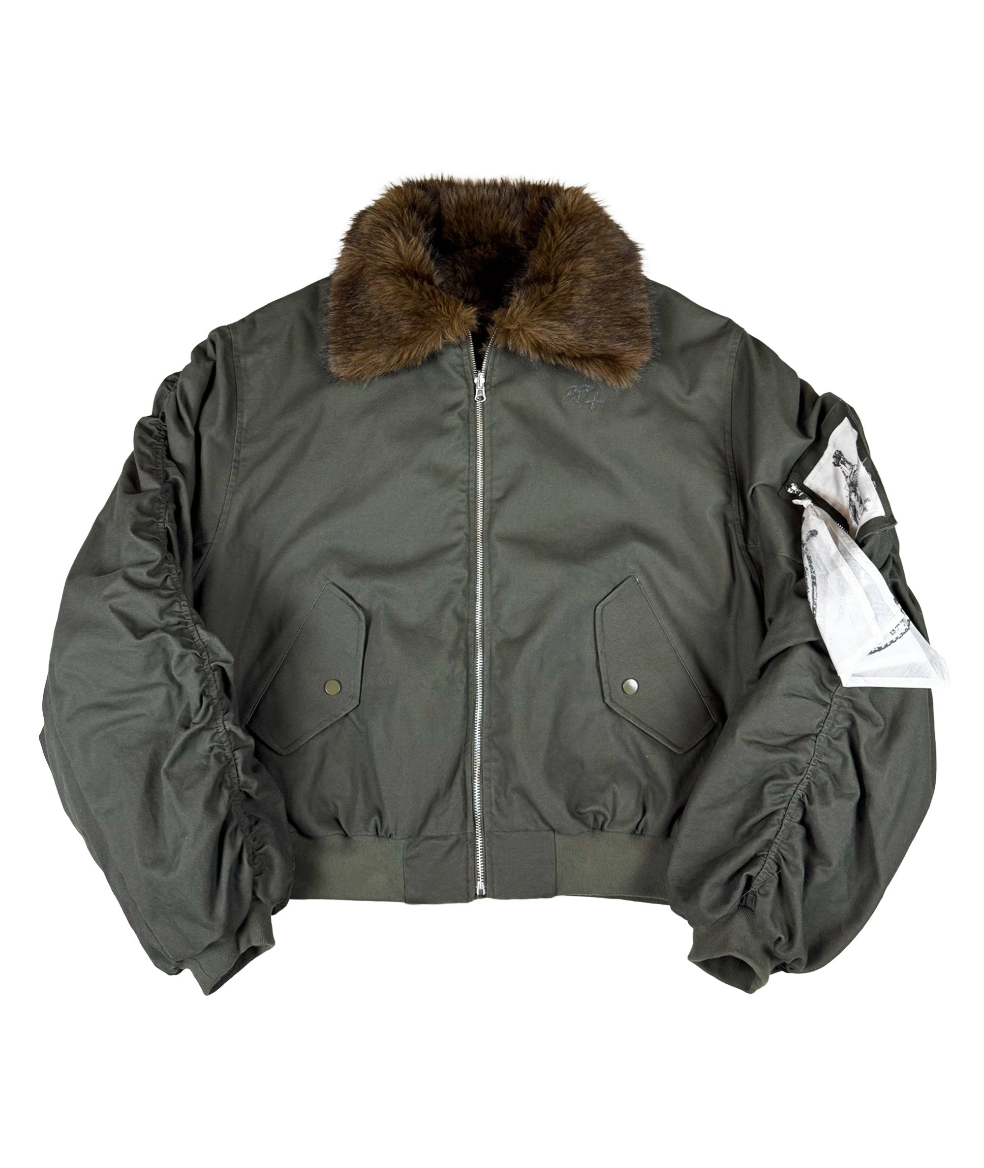 REVERSIBLE GRIZZLY BOMBER JACKET | UNISEX