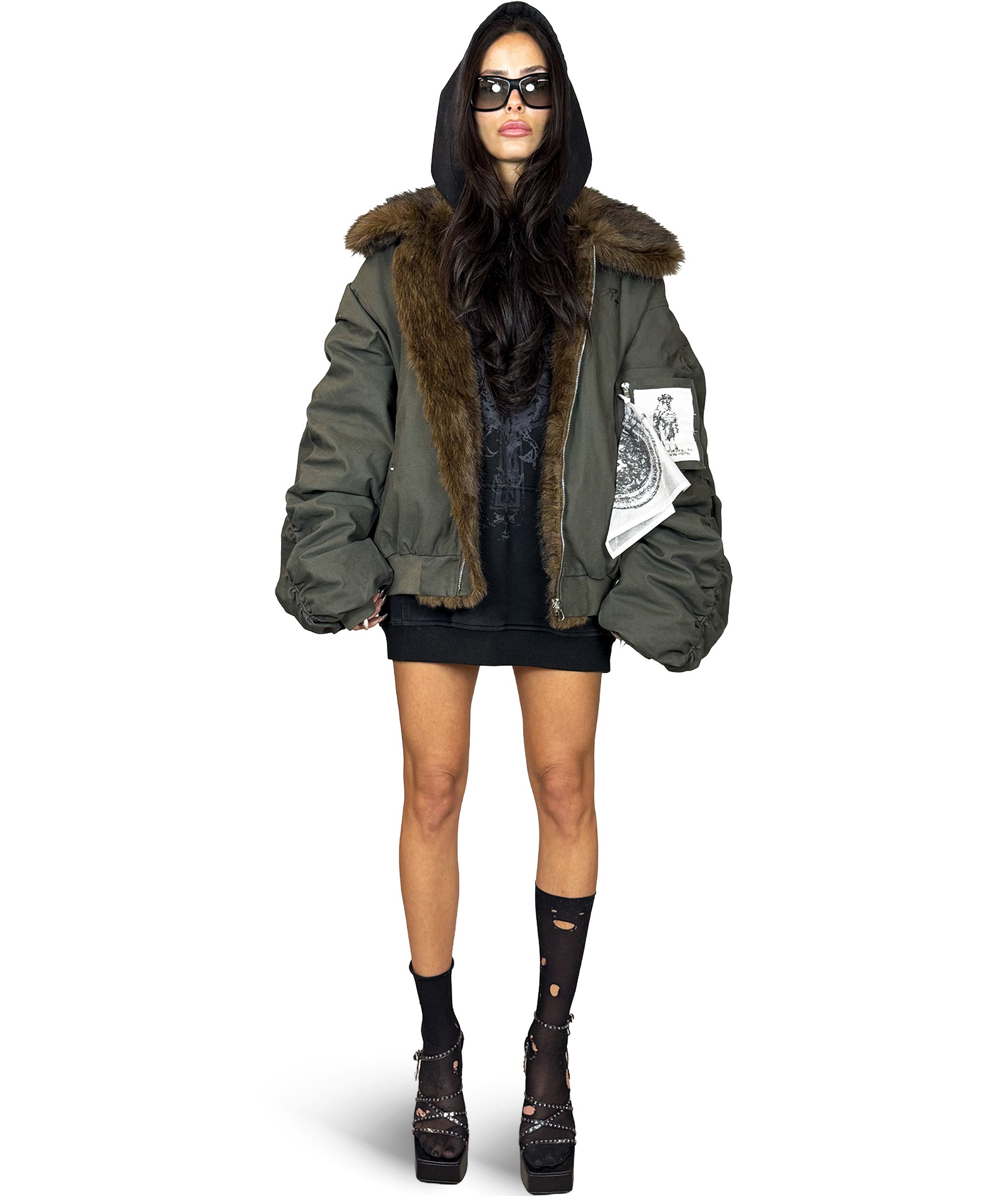 REVERSIBLE GRIZZLY BOMBER JACKET | UNISEX