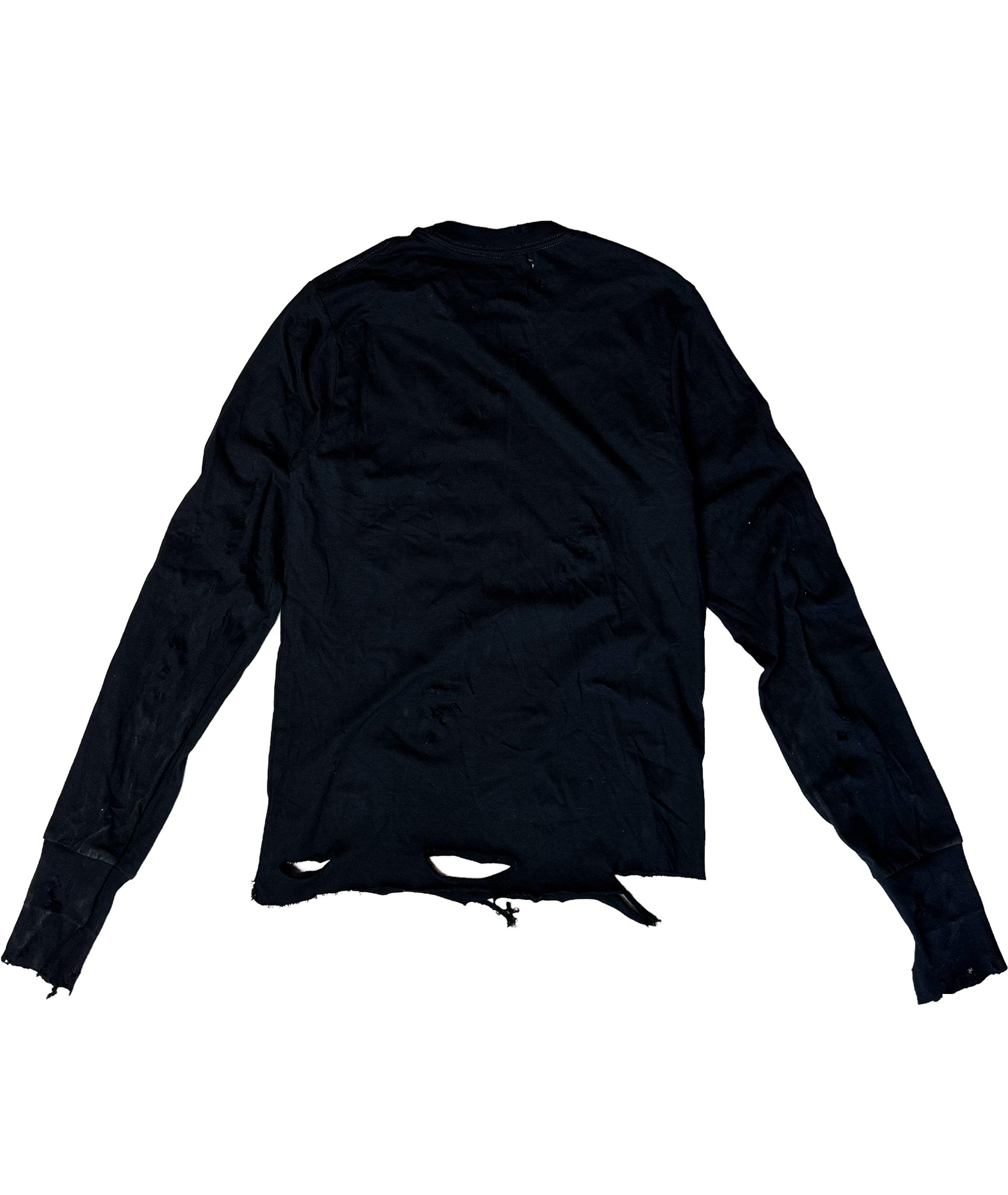 SIN CITY - DISTRESSED LONGSLEEVE | BLACK/WHITE, UNISEX