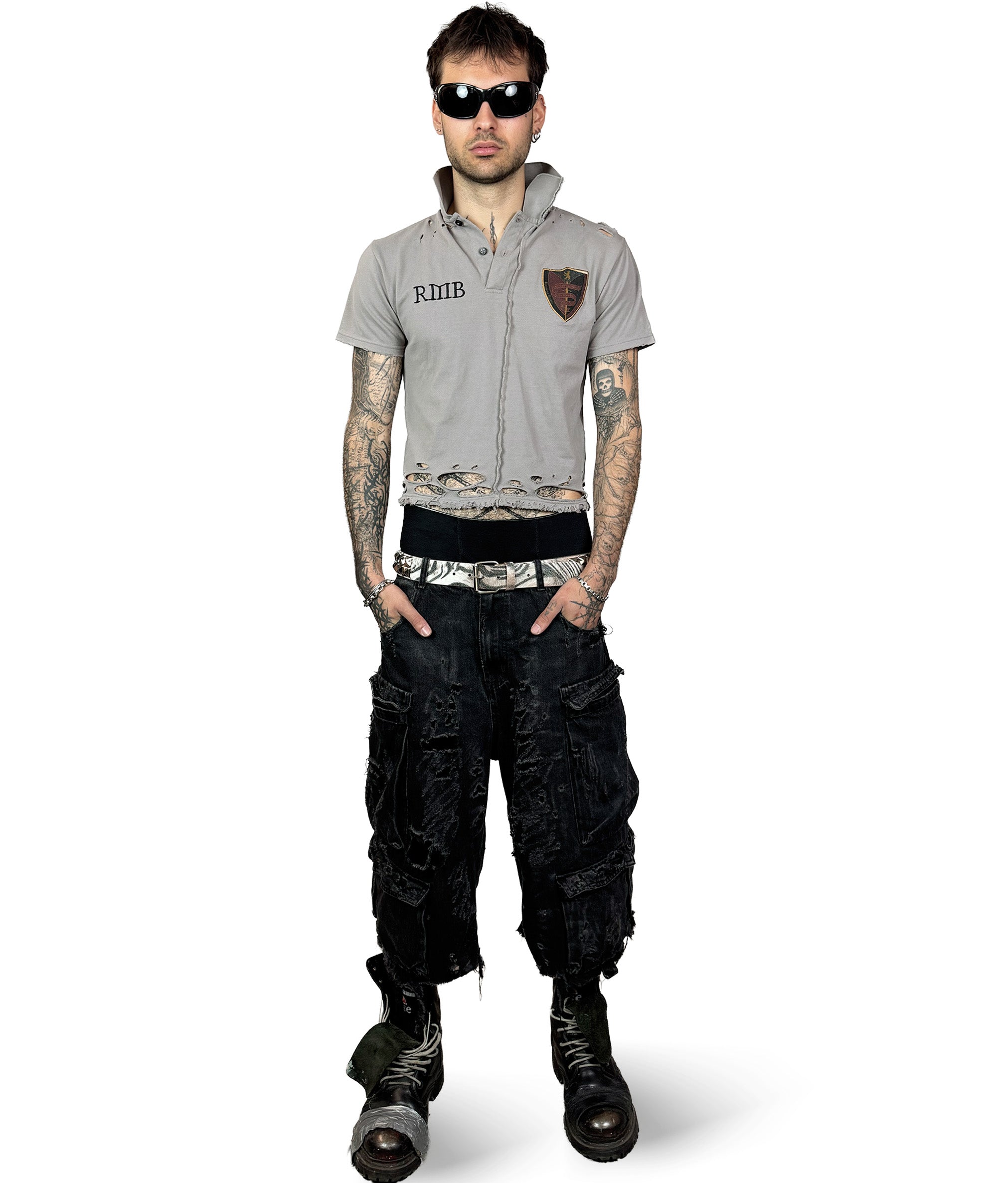 RMB - ZEBRA DOUBLE STUD BELT | UNISEX