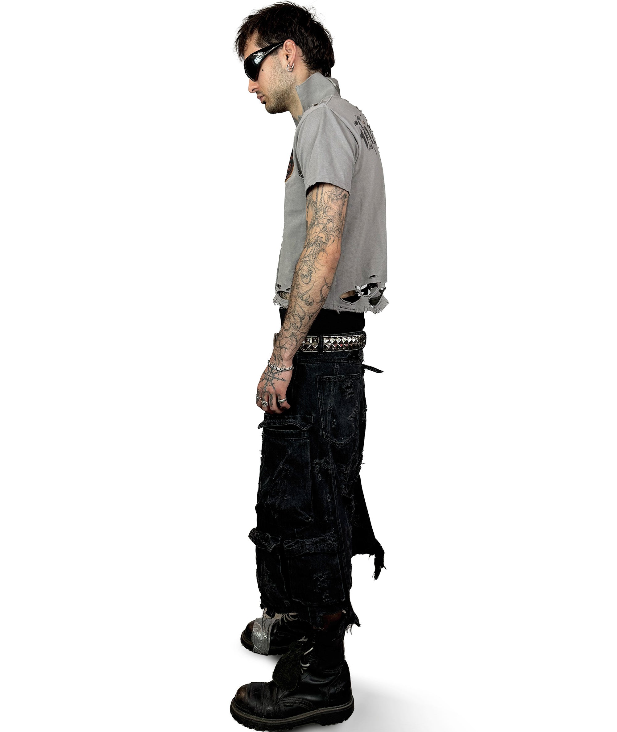 RMB - ZEBRA DOUBLE STUD BELT | UNISEX