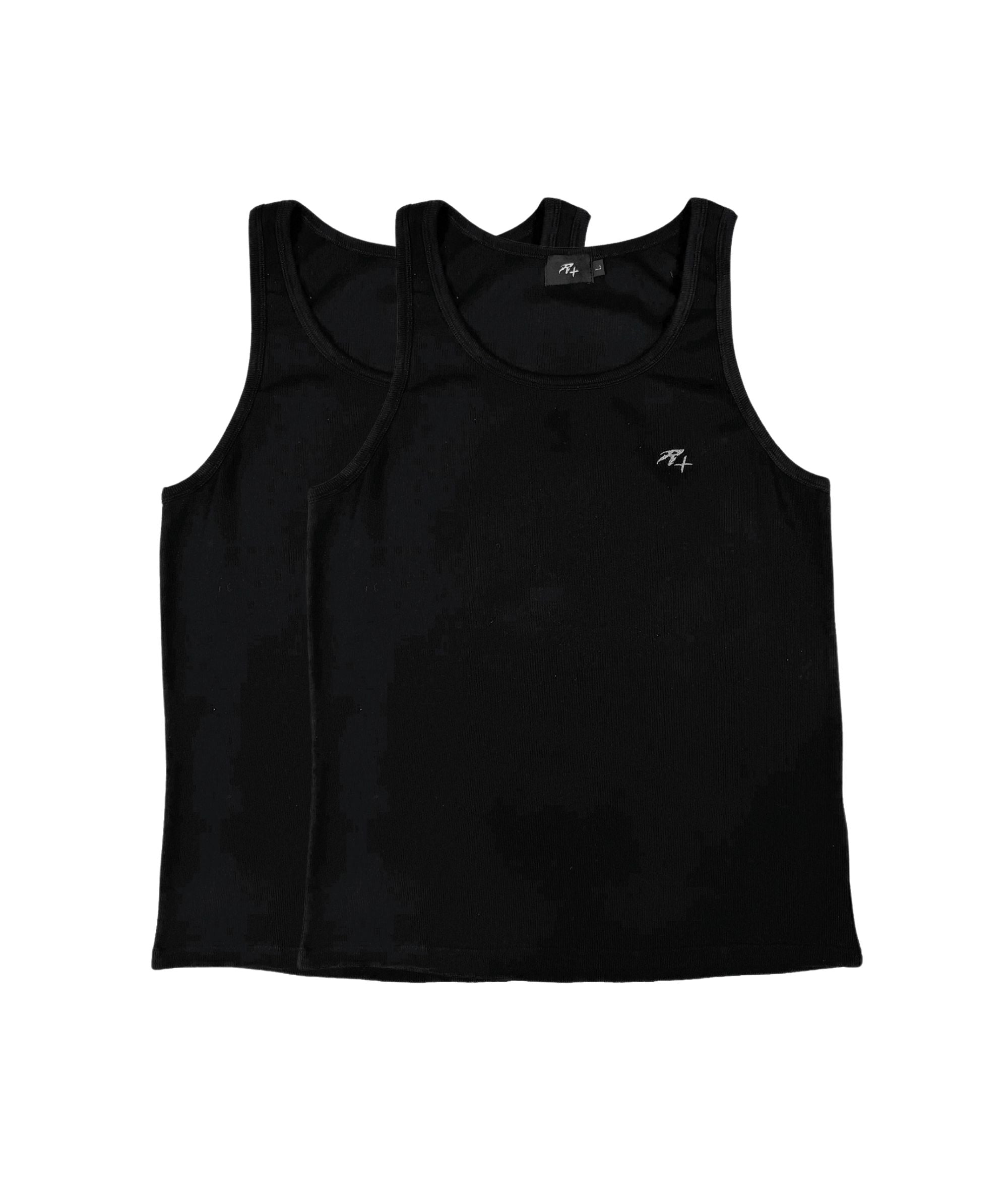 RIBBED TANK BUNDLE (2PCS.), BLACK | UNISEX