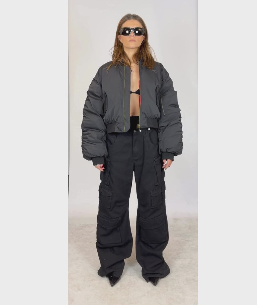 Reversible Anabol Bomber Jacket black / red