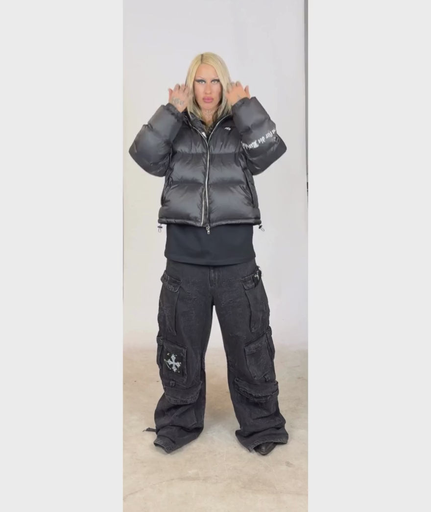 Black Puffer Jacket/Vest 