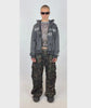 motor oil oversized camo pants r+
